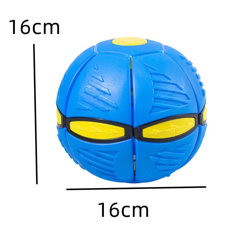 Dog Magic Deformation Flat Throw Disc Ball Pet Toy